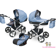 Camarelo Carera new bērnu universālie ratiņi 3in1 col.CAN-6 (denim blue)